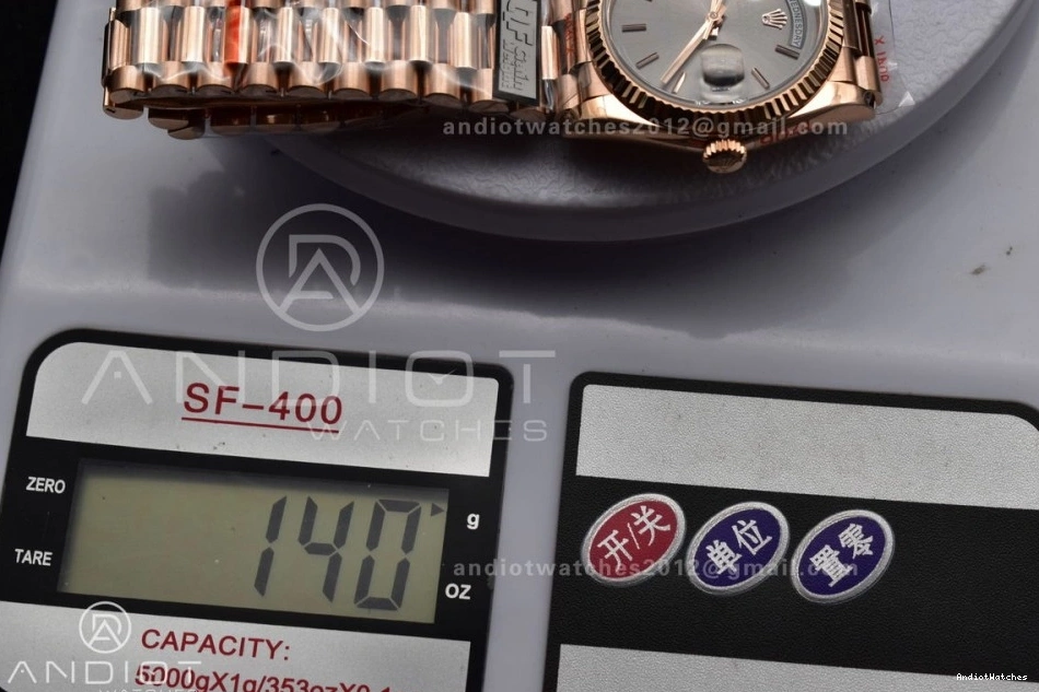 904L QF SS 36 681 (Gain DayDate Steel President Best vr3255 Edition Weight) Bracelet Dial Seasonal on V5 Grey 0726